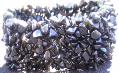 Black Obsidian Chip bracelet