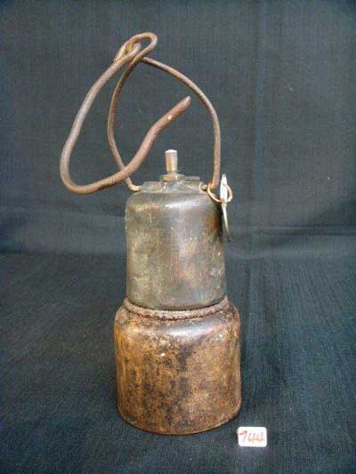 Early Mine Oil Lamp no 965