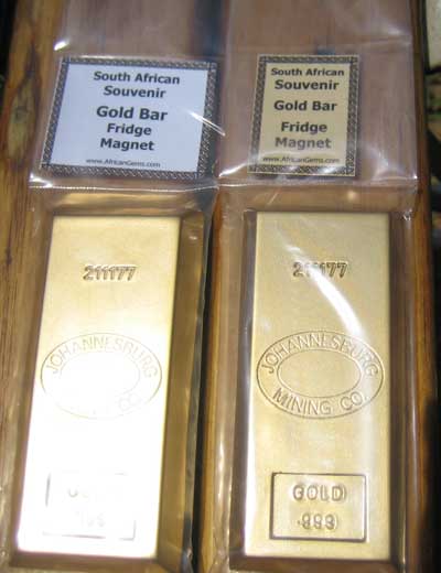 Souvenir Gold Bar Fridge Magnet