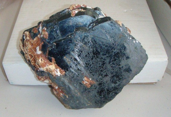 Hematite Andradite  Garnet & Calcite Crystal Black Rock Mine  KMF  20 cm
